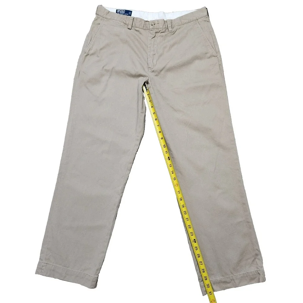 Polo Ralph Lauren Preston Pants Men's 36x32 Beige Straight Leg Chinos